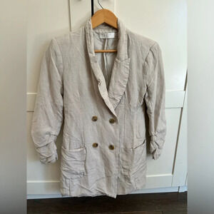 ASTR Blazer Linen blend long size small